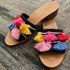 Soludos Tassel Slip On Sandals
